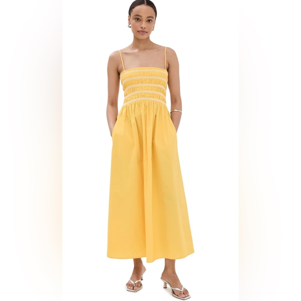 Pistola Strapless Yellow Maxi Dress